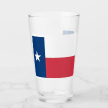 Tumbler do vidro da bandeira de Texas