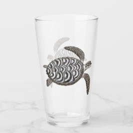 Copo De Pint Tumbler do vidro da tartaruga de mar de Hawksbill