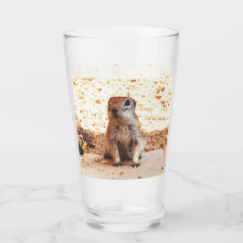 Copo De Pint Tumbler do vidro do esquilo à terra do "amendoim"