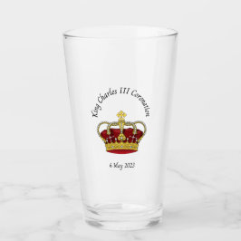 Copo De Pint Tumbler memorial do Rei Charles III Coronation