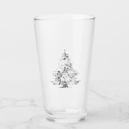 Copo De Pint Tumblers de vidro de Natal estilo e design