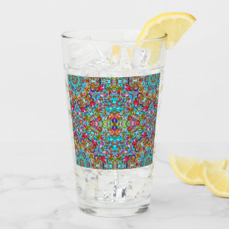 COPO DE PINT TUMBO DE VINTAGEM ITALIANO DE VIDRO ORNAMENTAL