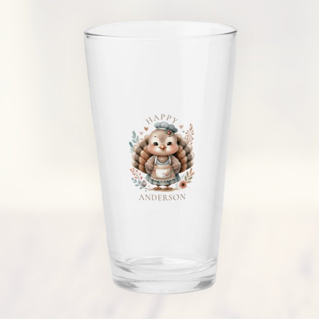 Copo De Pint Turquia Adicionar Drinkware de Texto Personalizado (Criador carregado)