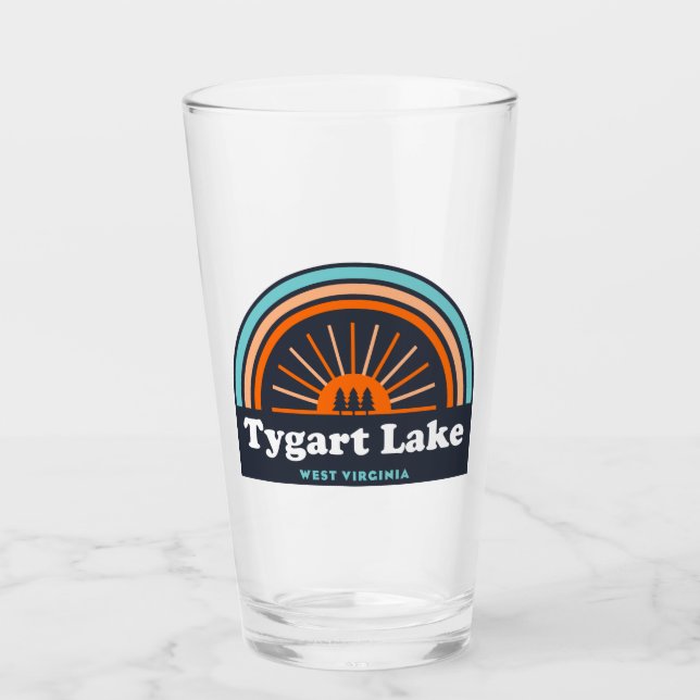 Copo De Pint Tygart Lake West Virginia Rainbow (Frente)
