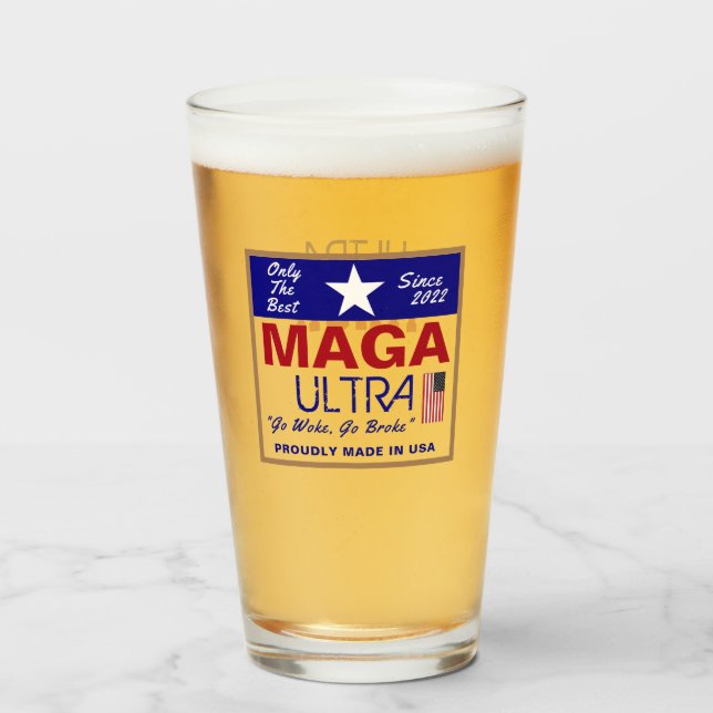 Copo De Pint Ultra Maga (Traseira (Preenchido))