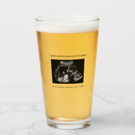 Copo De Pint Ultrassom Foto de Gravidez Anúncio Vovó