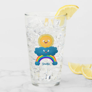 Copo De Pint Um desenho animado da nuvem-arco-íris, uma nuvem d