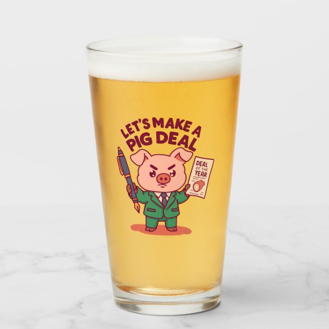 Copo De Pint Um negócio de porcos (Frente (Preenchido))