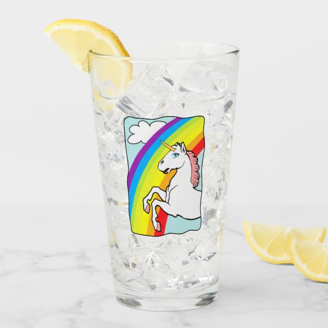 Copo De Pint Unicorn Rainbow (Gelo frontal)