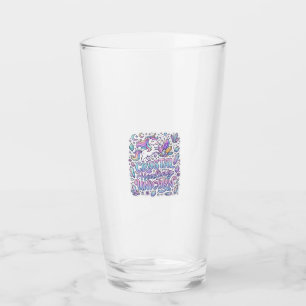 Copo De Pint Unicórnio Cristal Cura Presente Unicórnio Ideia Ve