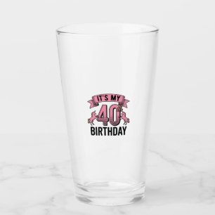 Copo De Pint Unicórnio de Desenho de Gravura Vintage para 40º A