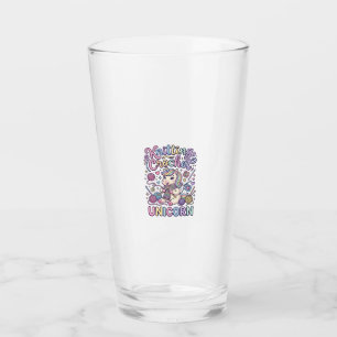 Copo De Pint Unicórnio de Tricô Crochê Unicórnio Encantador Bra