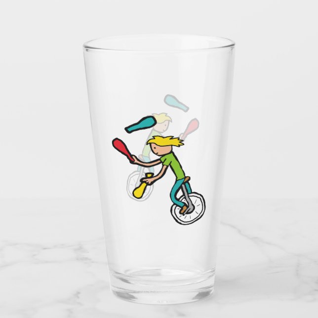 Copo De Pint Unicycling Juggler (Frente)