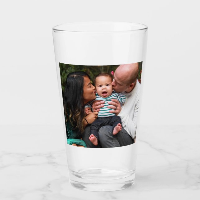 Copo De Pint Upload de Foto Completo Personalizado (Frente)