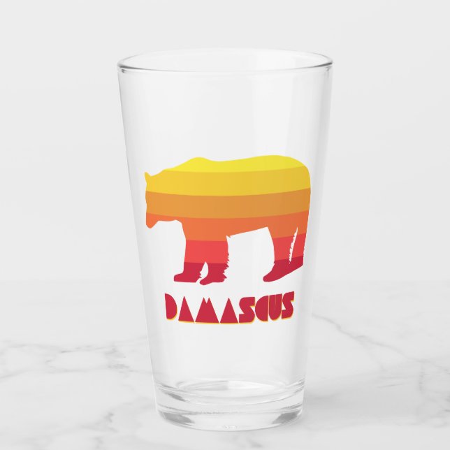 Copo De Pint Urso Arco-íris de Damasco Virgínia (Frente)