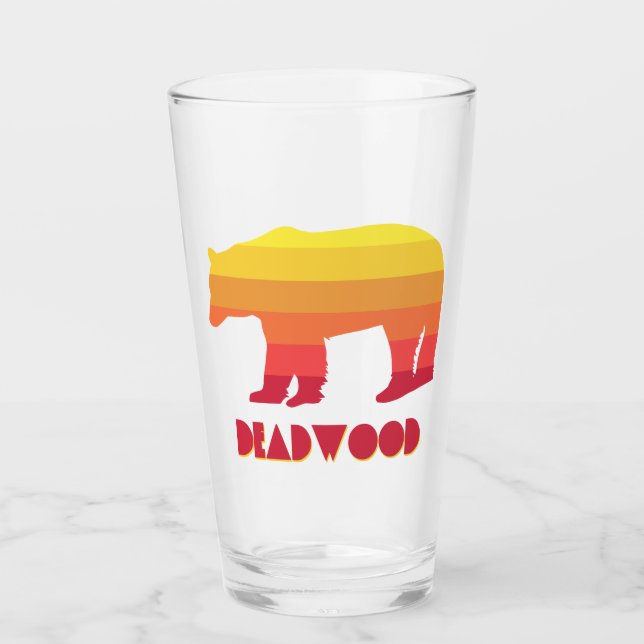 Copo De Pint Urso Arco-Íris de Deadwood Dakota do Sul (Frente)