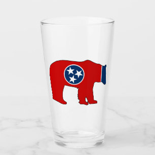 Copo De Pint Urso da Bandeira do Tennessee