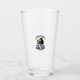 Copo De Pint Urso de Abraço de Mãe Livre Orgulho Camiseta Vinta