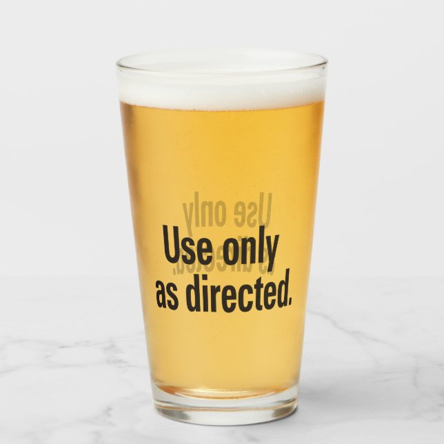 Copo De Pint Utilizar apenas como indicado (Frente (Preenchido))