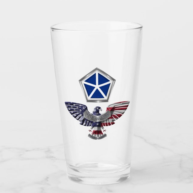 Copo De Pint V Águia de Corpo Armado com Patch (Frente)