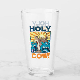 Copo De Pint Vaca Santa Engraçada! Cartografia Visual Pun Anima