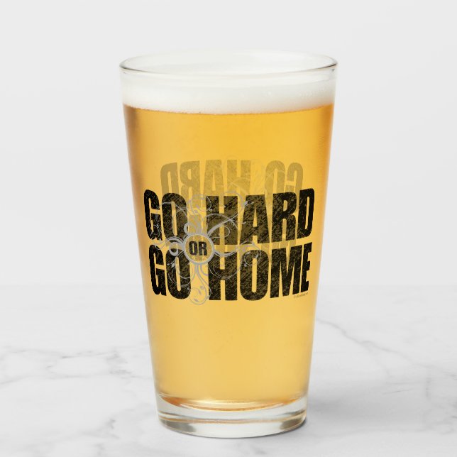 Copo De Pint Vai o duro ou vai em casa (Frente (Preenchido))