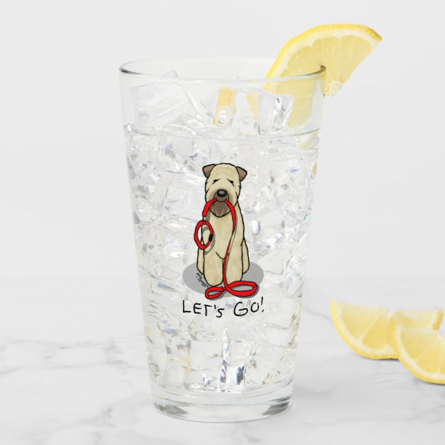 Copo De Pint Vamos! Cão de Terrier de Walk Wheaten (batido em 1 (Gelo traseiro)