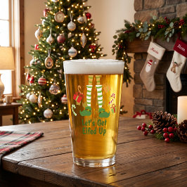 Copo De Pint Vamos Ficar Elfos Festa Adultos Natal Humor