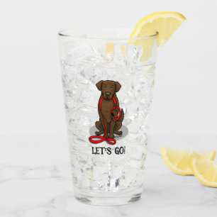 Copo De Pint Vamos Lá! Cão Retriever de Capa Lisa (fígado)