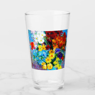 Copo De Pint Van Gogh Flores num Vaso Azul