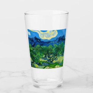 Copo De Pint Van Gogh Olive Trees em Paisagem Montanhosa