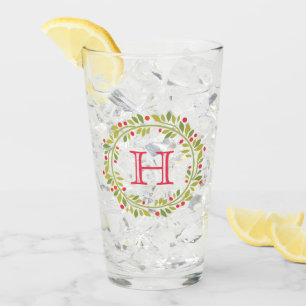 Copo De Pint Vermelho Vermelho Personalizado Berries Verde Folh