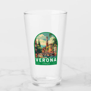 Copo De Pint Verona Itália Viagem Art Vintage