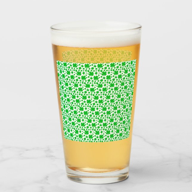 Copo De Pint Vestuário de quatro folhas (Frente (Preenchido))