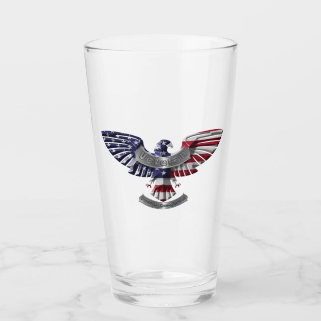 Copo De Pint Veterana American Eagle "Orgulho De Ter Servido" (Frente)