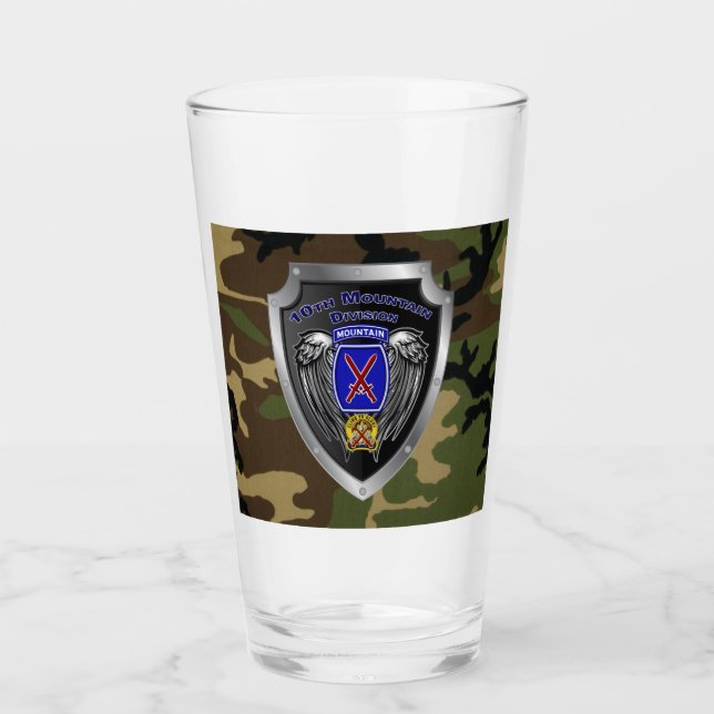 Copo De Pint Veterano da 10ª Divisão de Montanha (Frente)