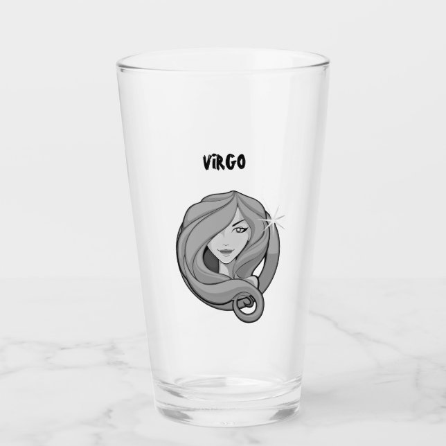 Copo De Pint Vetor Virgo Zodiac (Frente)