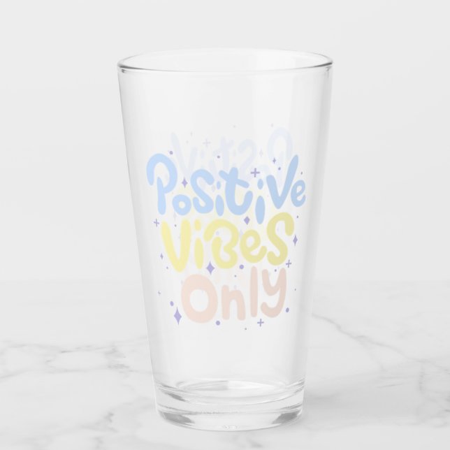 Copo De Pint Vibrações Positivas Apenas (Frente)