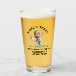 Copo De Pint Vibrant Cartoon Surgeon Art for Medical Enthusiast