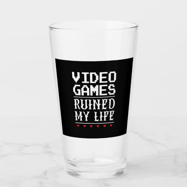 Copo De Pint Videos games arruinaram minha vida (Frente)