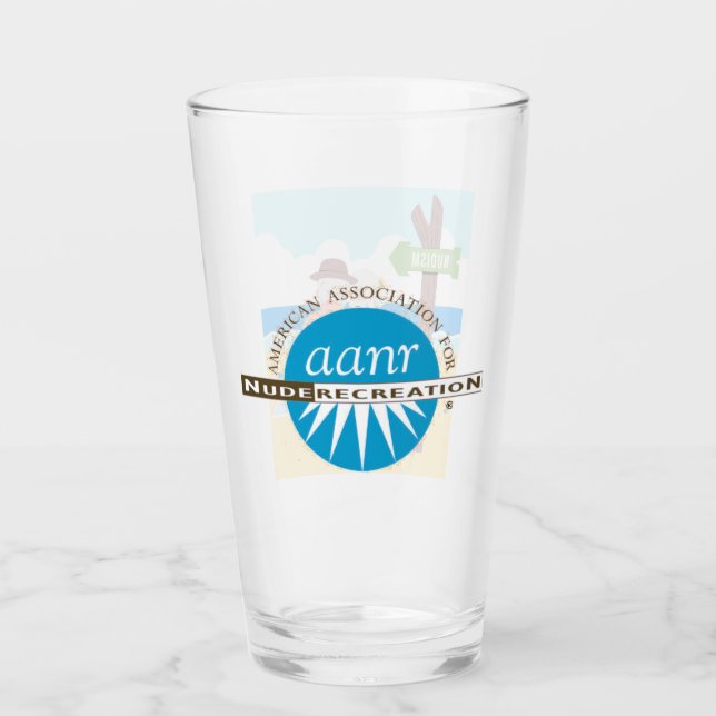 Copo De Pint Vidro AANR com Casal (Frente)