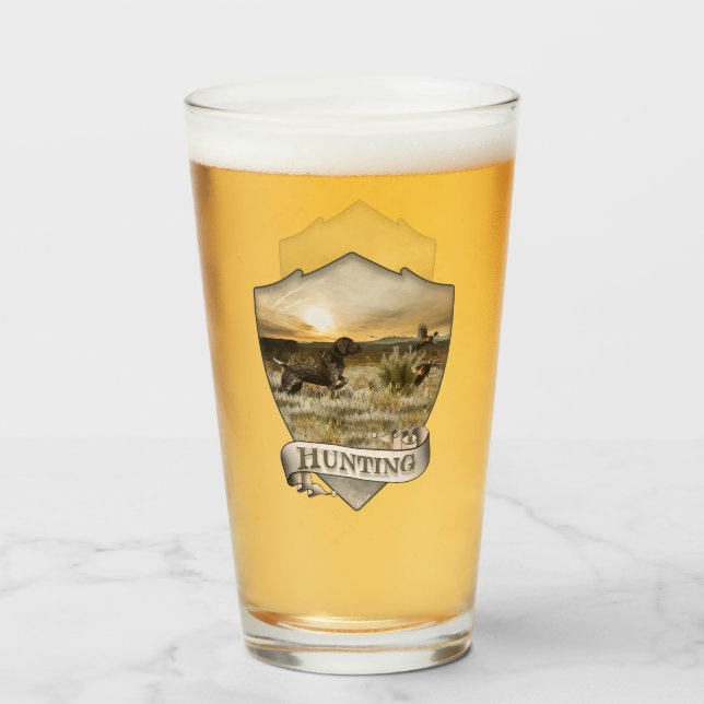 Copo De Pint Vidro alemão de ponteiro curto (Traseira (Preenchido))