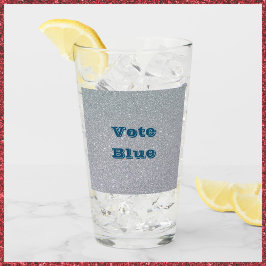 Copo De Pint Vidro azul de Bebendo brilhante