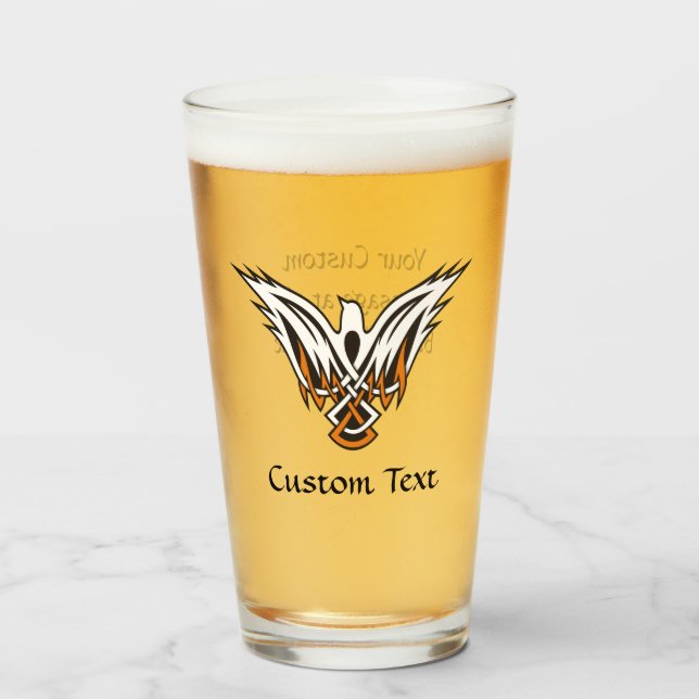 Copo De Pint Vidro Celular de Aves (Frente (Preenchido))