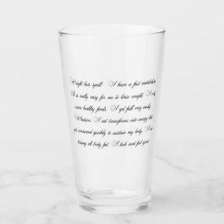 Copo De Pint Vidro com feitiço de perda de peso