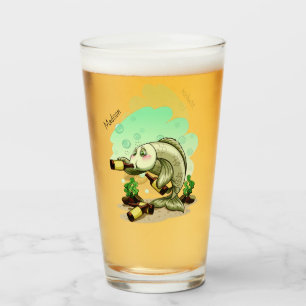 Copo De Pint Vidro conhecido feito sob encomenda engraçado da
