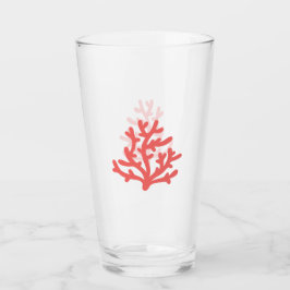 Copo De Pint Vidro Coral
