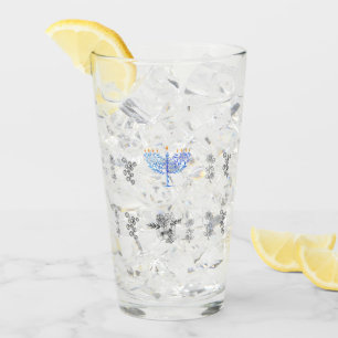 Copo De Pint Vidro Cup menorah floresce estilo vintage