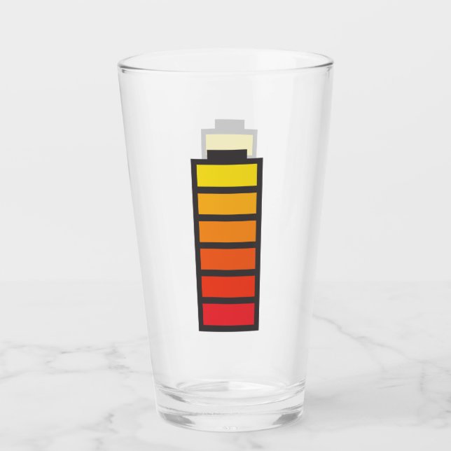 Copo De Pint Vidro da Cerveja com Encargo Energético (Frente)
