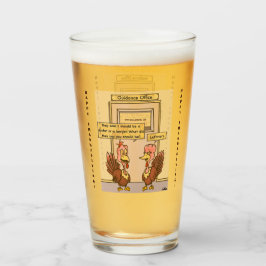 Copo De Pint Vidro da cerveja do Fosco do lado esquerdo